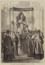 Pius IX Carried in Procession to St. Peter